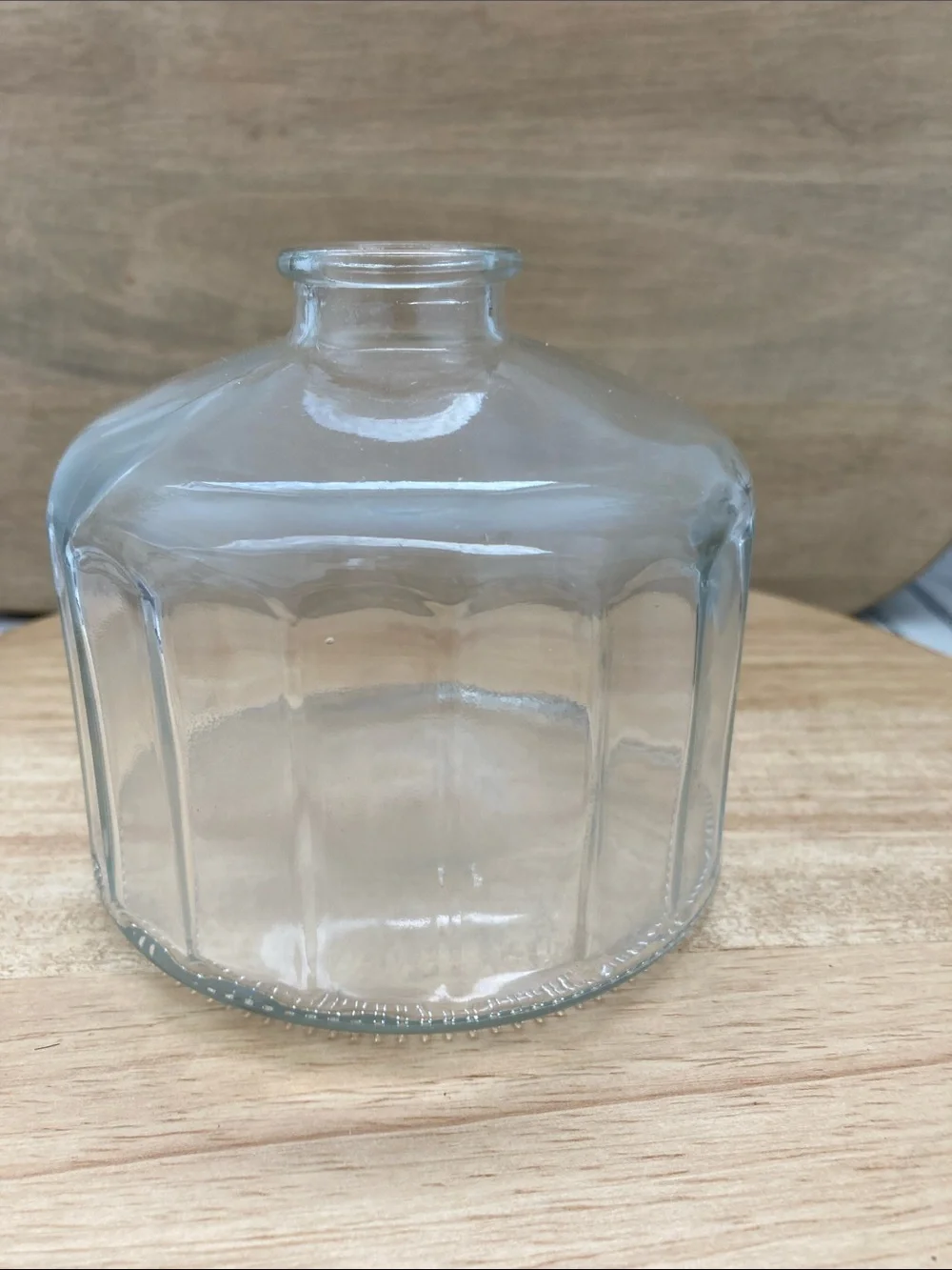 SALE! 50% Off Clear Decorative Glass Bottle Vase - Clear Set of 3